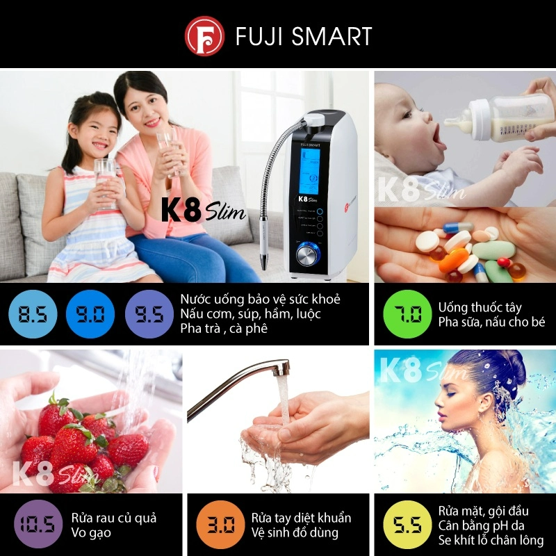7 chức năng nước của Fuji Smart