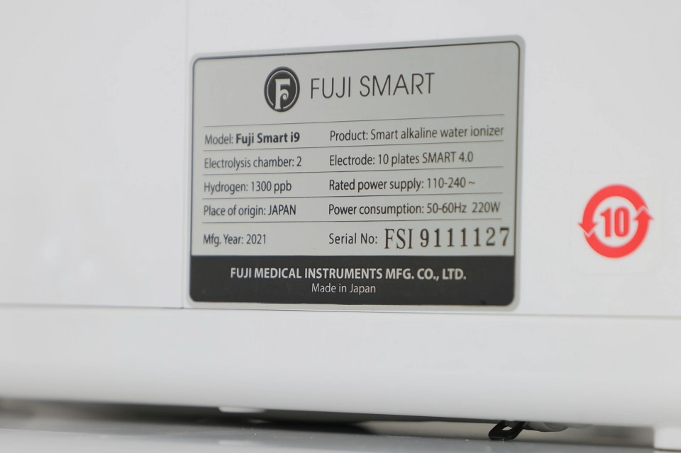Nhãn dán in sau máy điện giải Fuji SMart i9