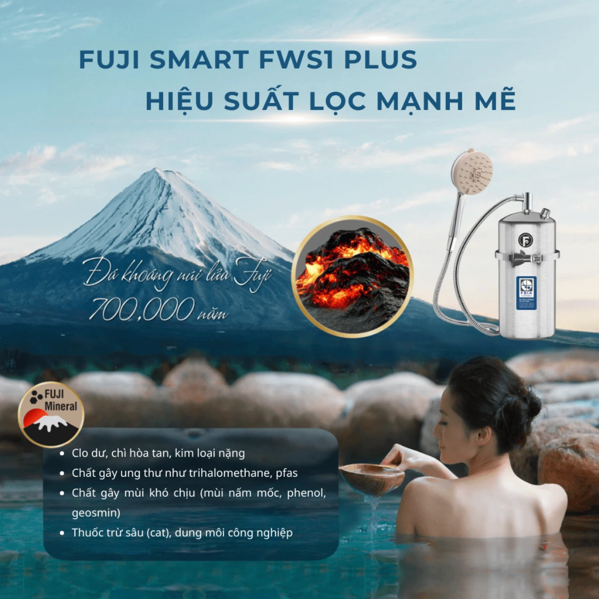 Fuji Smart Fws1 Plus có công suất lọc mạnh mẽ