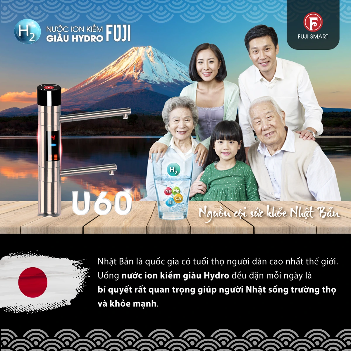 Hình ảnh máy lọc nước ion kiềm Fuji Smart U60