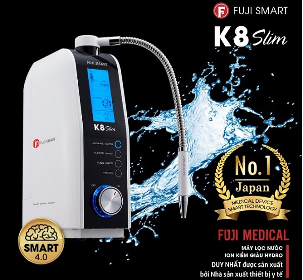 máy lọc nước ion kiềm Fuji Smart K8 Slim