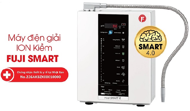 máy lọc nước ion kiềm fuji smart được chứng nhận là thiết bị y tế