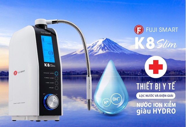 máy lọc nước ion kiềm fuji smart k8 slim