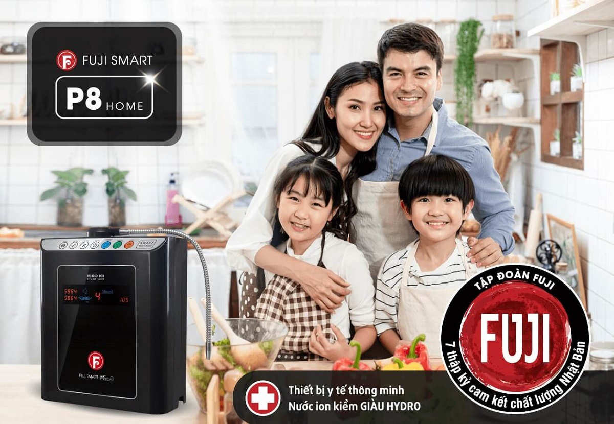 Máy lọc nước ion kiềm Fuji Smart P8 Home có tốt không?