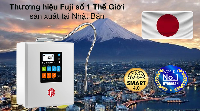 Thương hiệu - Máy lọc nước ion kiềm Fuji Smart i9 10 tấm điện cực