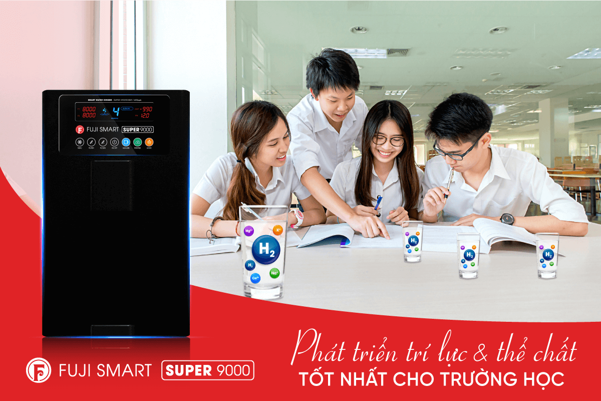 Máy lọc nước Fuji Smart Super 9000 phù hợp nhất cho trường học