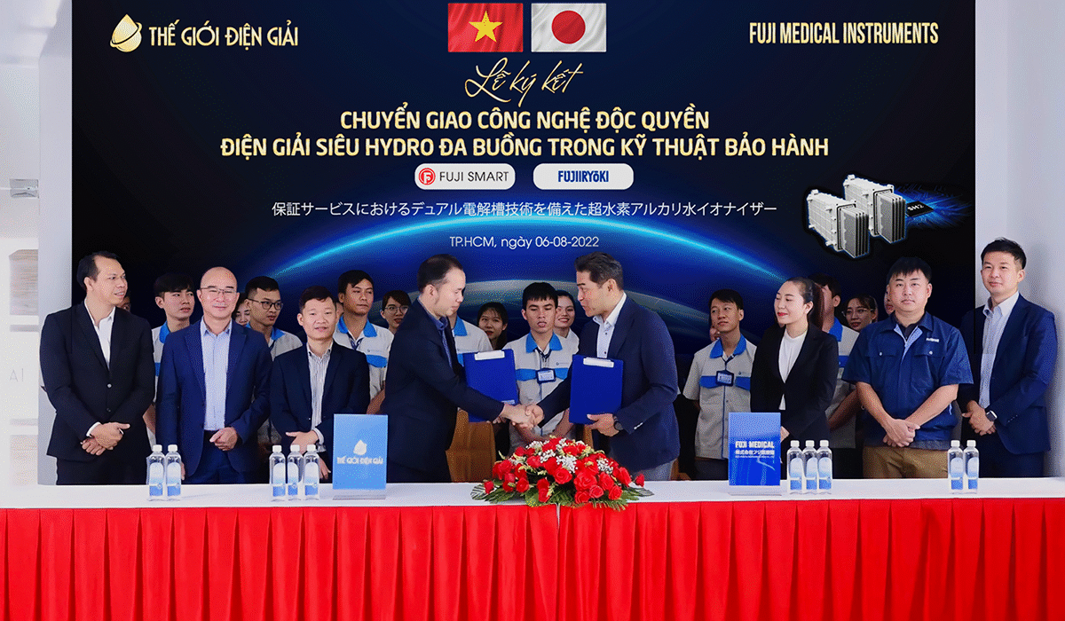 0 fuji medical nhat ban va the gioi dien giai ky ket hop tac chuyen giao cong nghe doc quyen dien phan sieu hydro da buong 2022