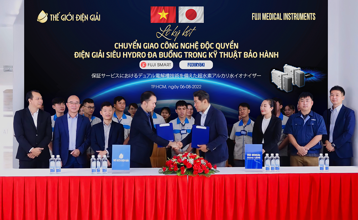 0 fuji medical nhat ban va the gioi dien giai ky ket hop tac chuyen giao cong nghe doc quyen dien phan sieu hydro da buong 2022