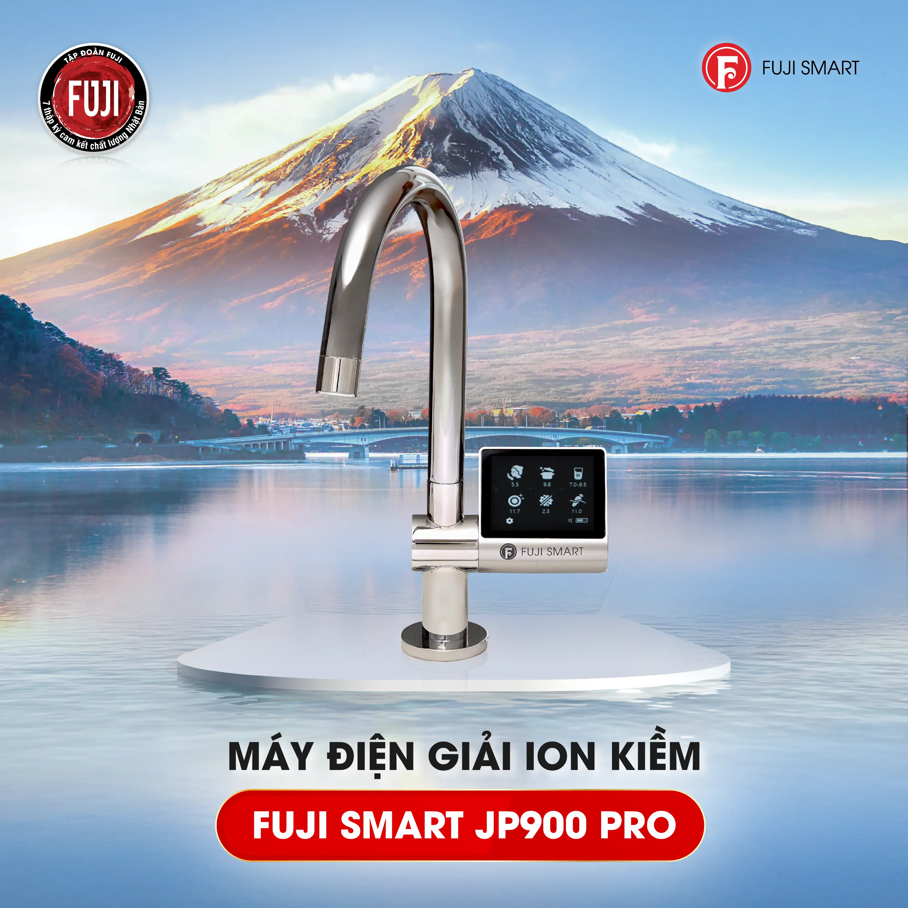 Máy điện giải ion kiềm Fuji Smart JP900 Pro 1 Máy điện giải ion kiềm Fuji Smart JP900 Pro