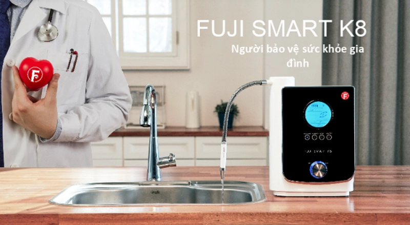 Máy điện giải ion kiềm Fuji Smart K8 2 Hình ảnh máy lọc nước iON kiềm Fuji Smart K8