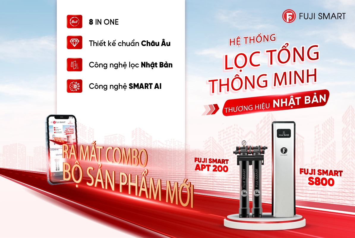 Hệ thống lọc nước đầu nguồn thông minh Fuji Smart APT 200 và S800