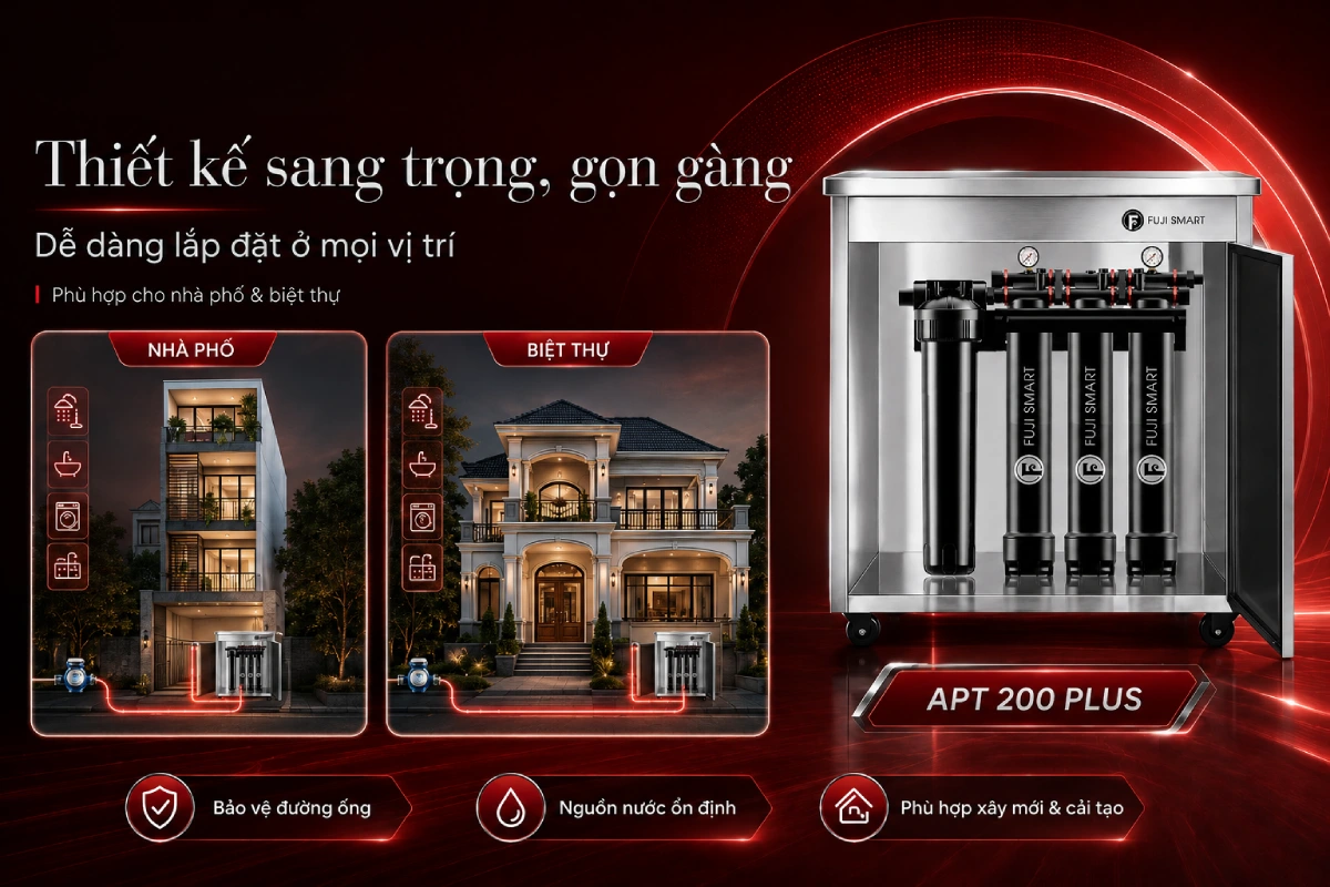 Fuji Smart APT 200 Plus sở hữu thiết kê nhỏ gọn, phù hợp cho nhà phố