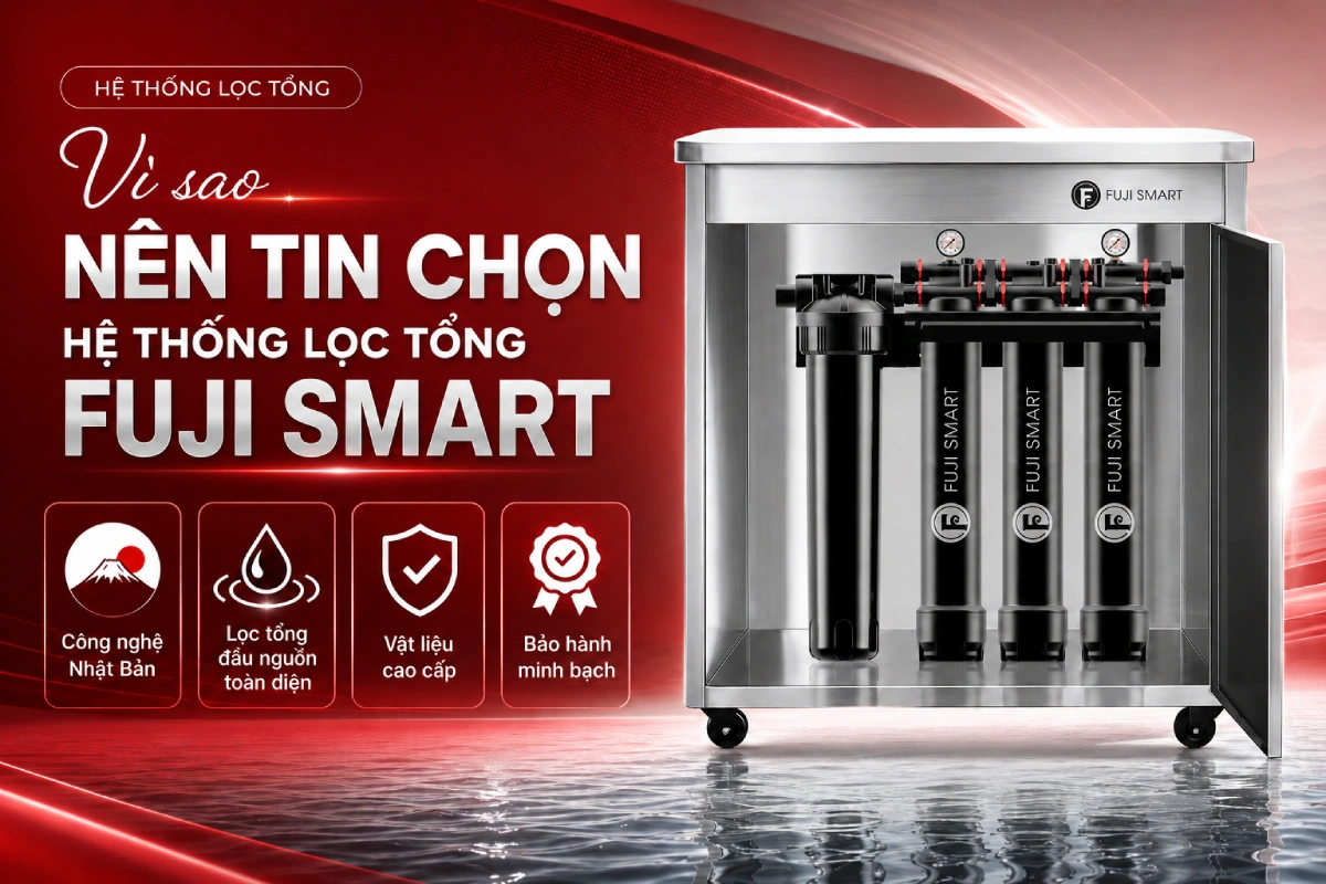 Hệ thống lọc tổng cao cấp Fuji Smart FH700 2 Fuji Smart FH700 - Giải pháp lọc nước đầu nguồn tân tiến cho nhà phố