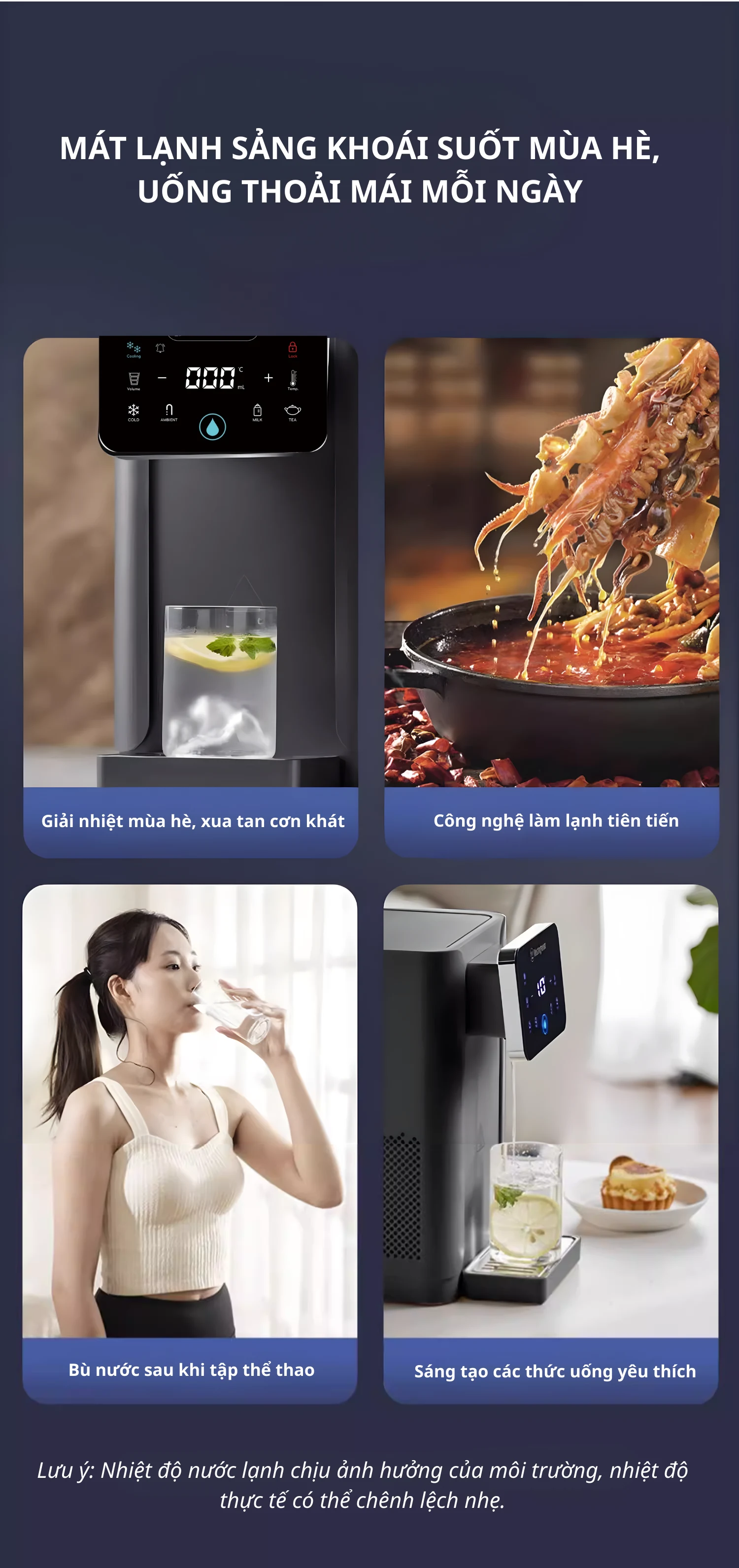 Bình Thuỷ Điện Nóng - Lạnh Thông Minh Fuji Smart FHC-500 đa năng, sở hữu nhiều tính năng hiện đại