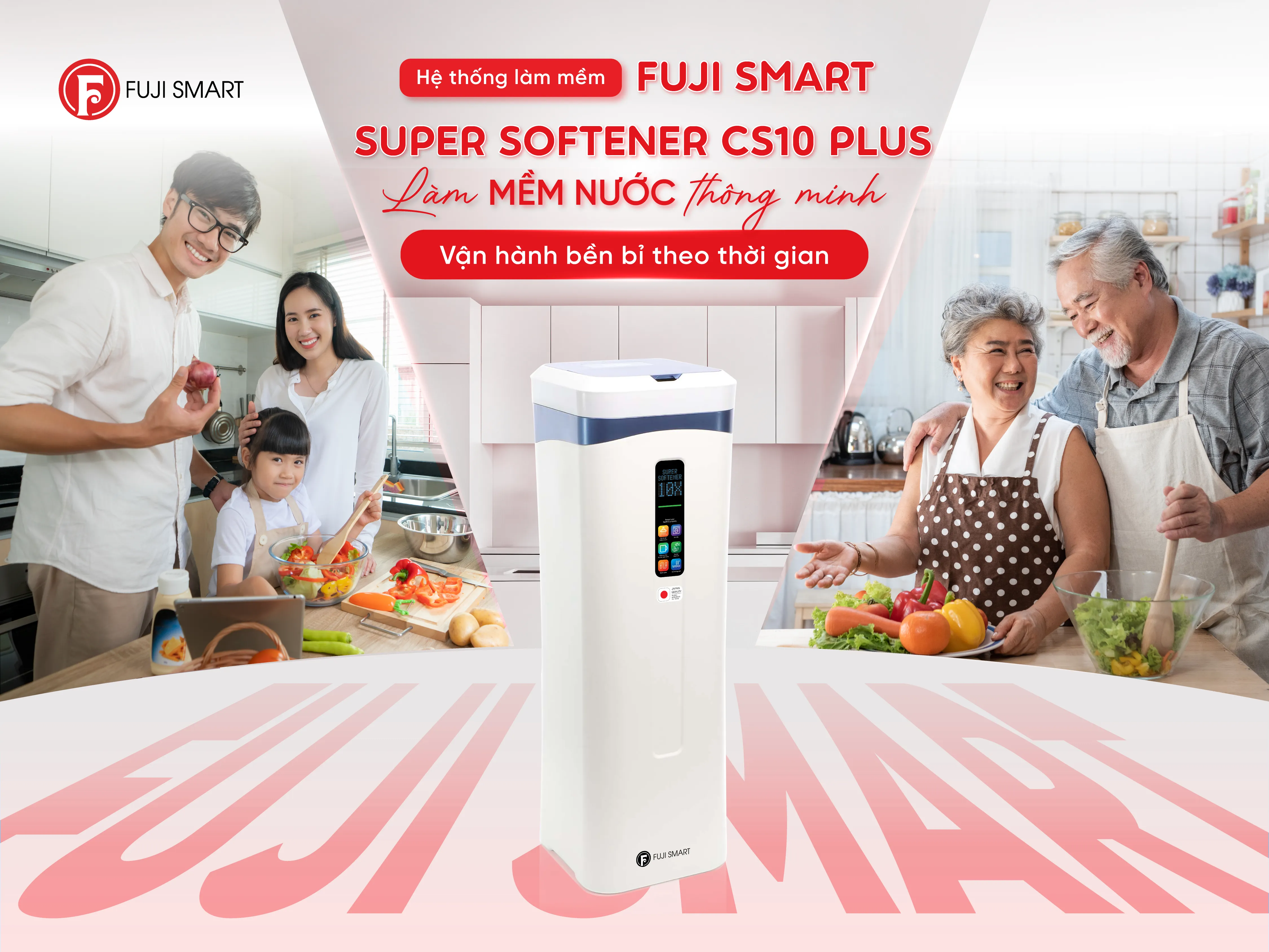 Hệ thống làm mềm nước Fuji Smart Super Softener CS10 Plus