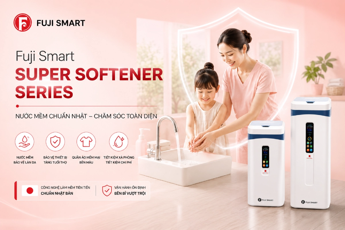 he thong lam mem nuoc Fuji Smart Super Softener Series