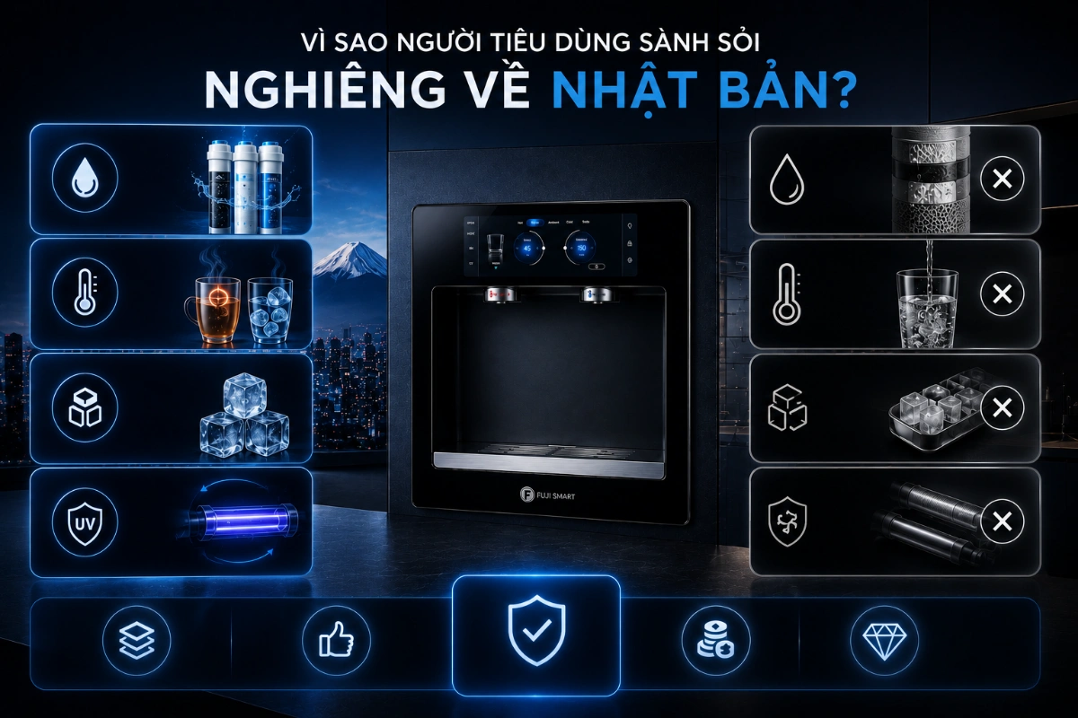 Fuji Smart JAI va cac thuong hieu may loc nuoc am tuong chau Au