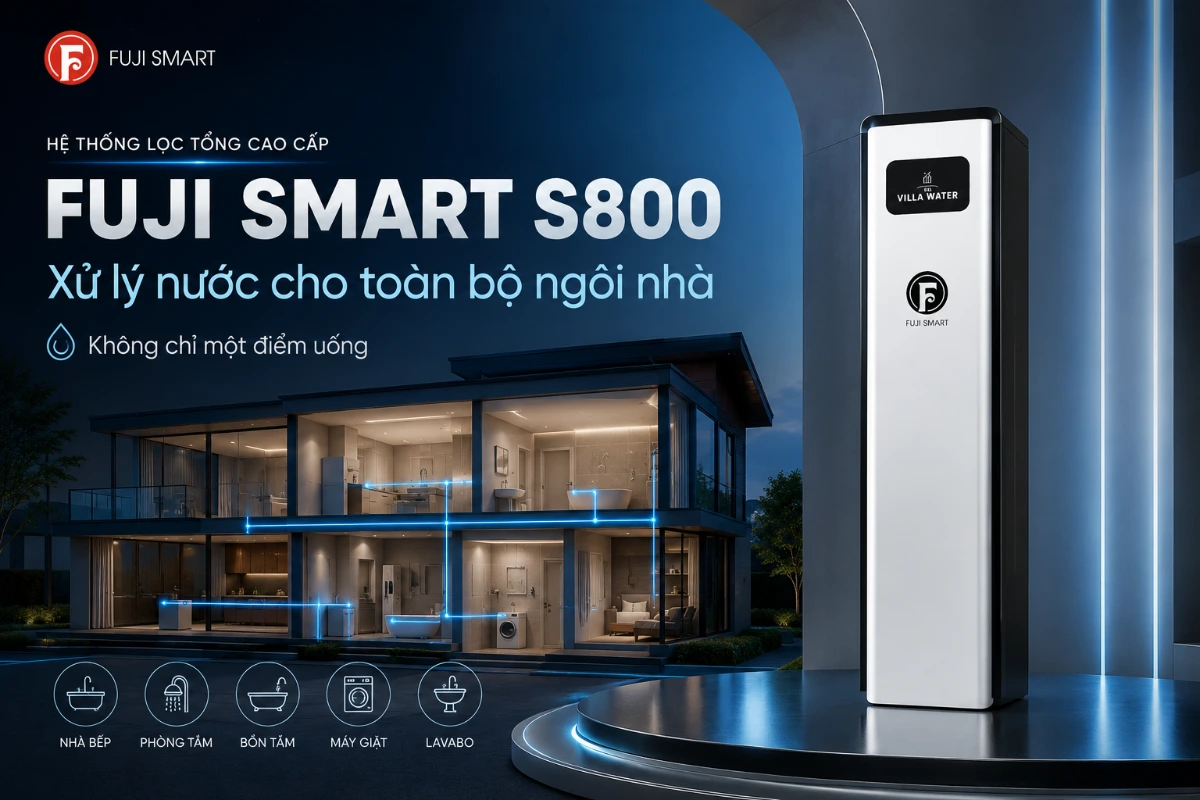 Fuji Smart S800 xử lý nước cho toàn bộ ngôi nhà