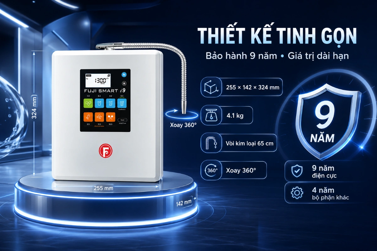 Fuji Smart i9 - Thiết kế, bảo hành và giá trị sử dụng dài hạn