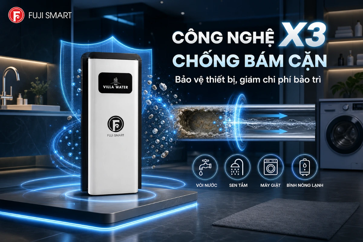 Fuji Smart S400: Công nghệ chống bám cặn X3