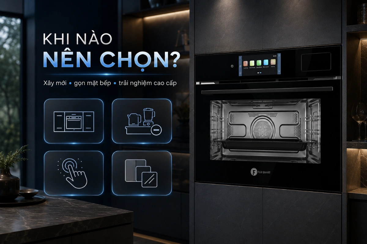 Gia đình lưu ý khi chọn Fuji Smart Master Chef 55L cho bếp luxury