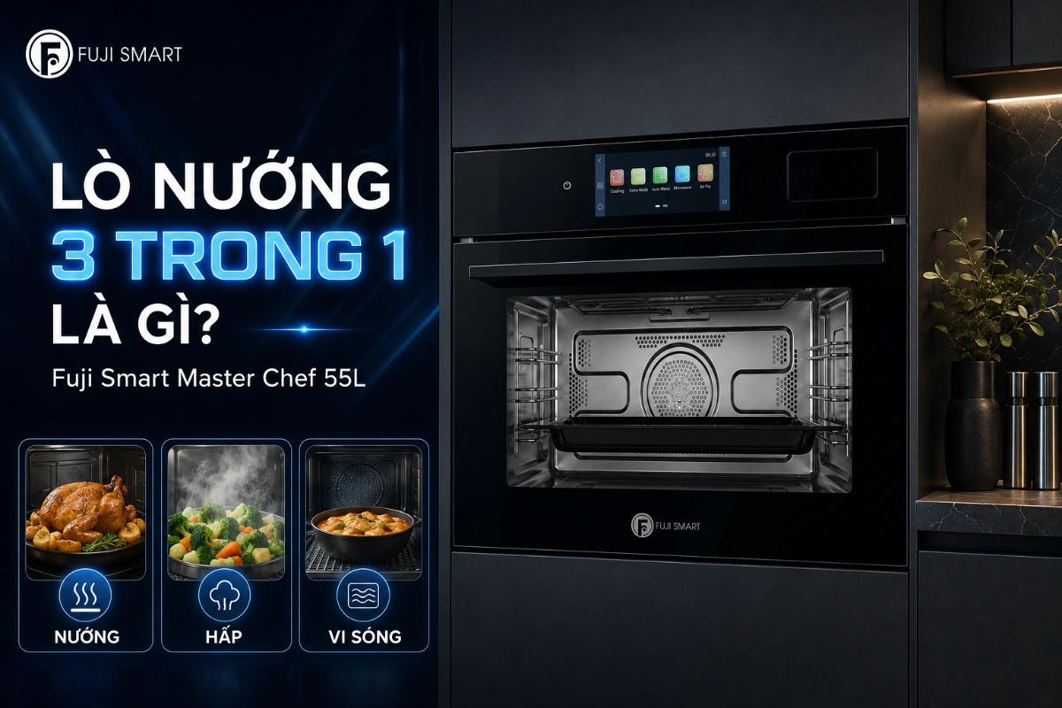Trang chủ 85 Lo nuong 3 trong 1 la gi Fuji Smart Master Chef 55L