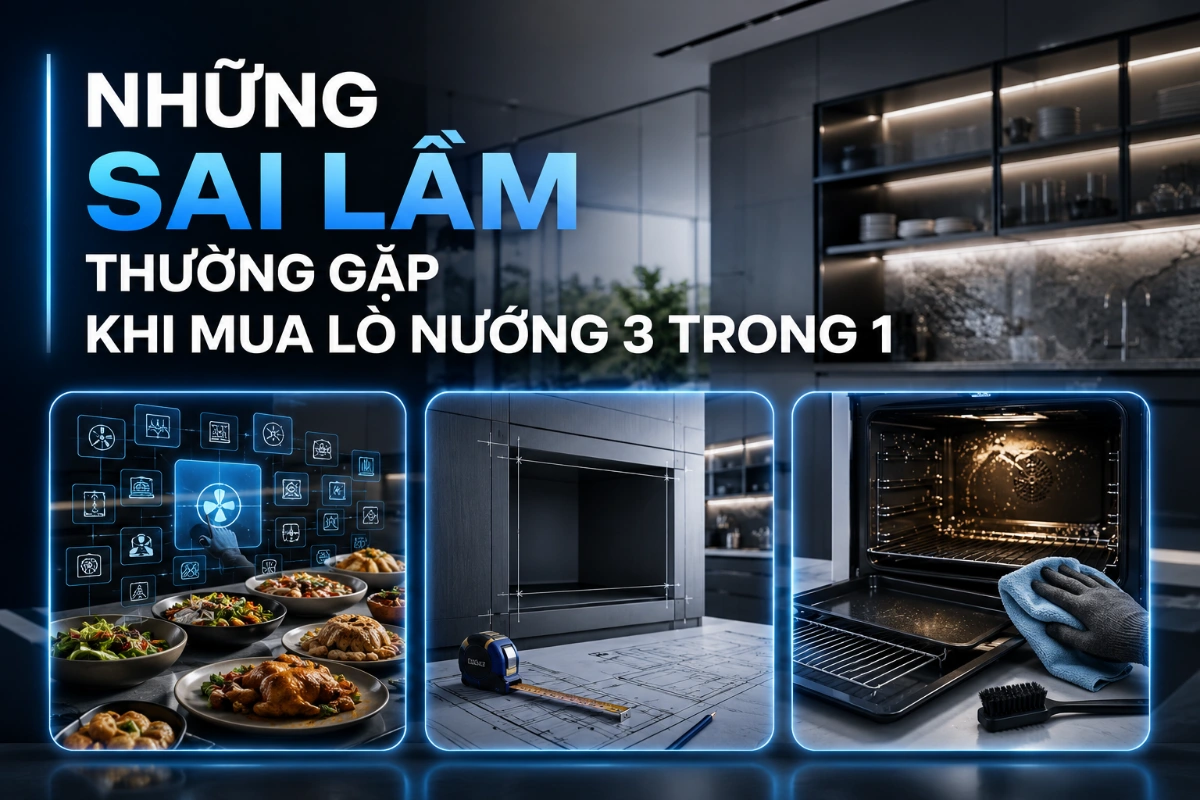 Lò nướng 3 trong 1 là gì và vì sao Fuji Smart Master Chef 55L là đại diện tiêu biểu của phân khúc này? 6 Những sai lầm thường gặp khi mua lò nướng