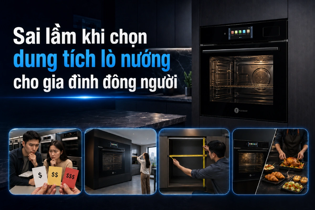 Sai lầm khi chọn dung tích lò nướng cho gia đình