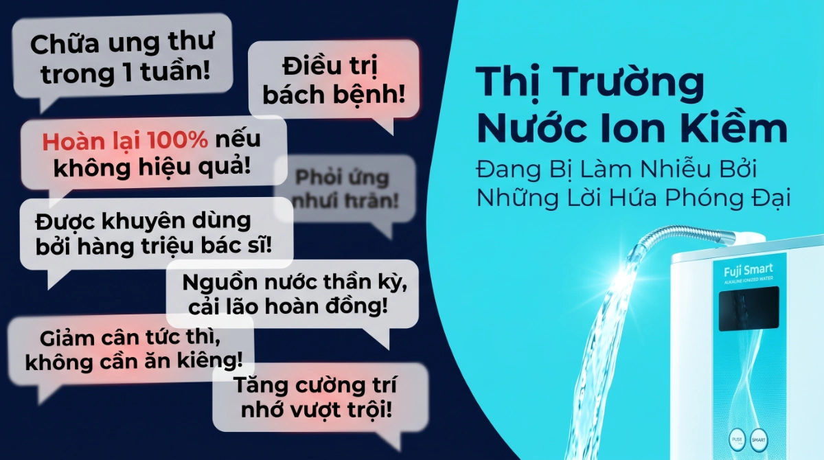 Thị Trường Nước Ion Kiềm Đang Bị Nhiễu Thông tin