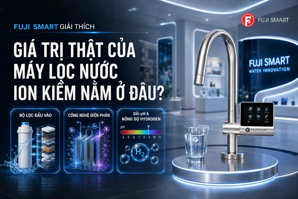 Giá Trị Thật Của Máy Lọc Nước Ion Kiềm Fuji Smart
