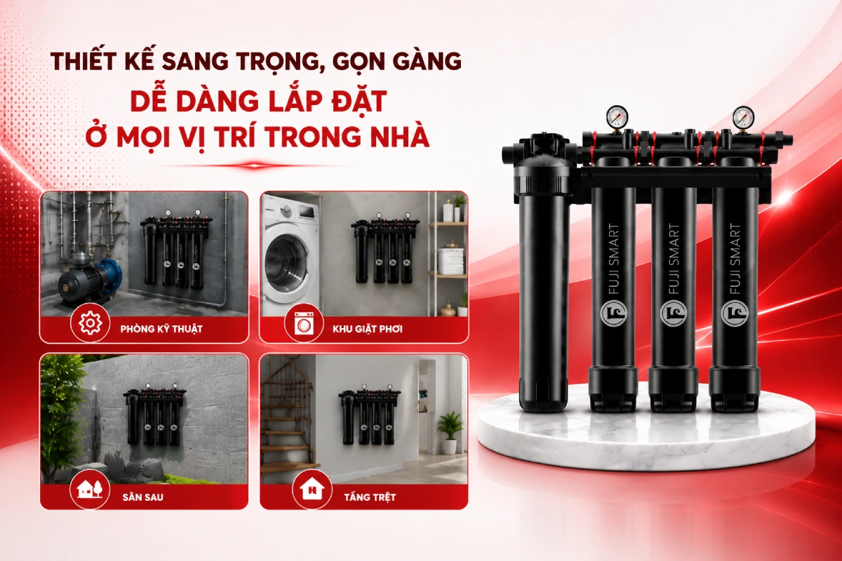 Fuji Smart FH700 sở hữu thiết kế nhỏ gọn dễ dàng lắp đặt ở mọi vị trí