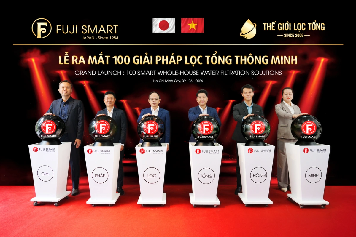 hình ảnh vtv3 đưa tin Fuji Smart hợp tác cùng Thế Giới Lọc Tổng