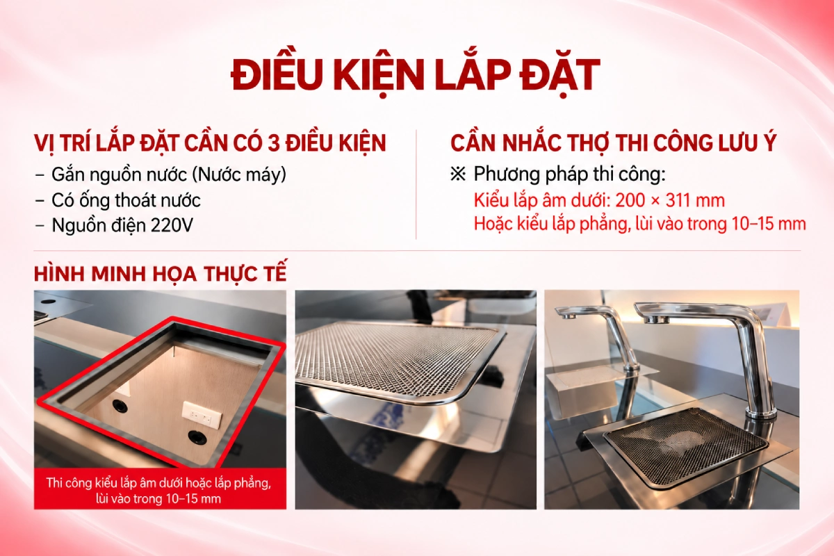 Khay máy lọc nước 4 trong 1 Fuji Smart The Barista 4 Khay hứng nước Fuji Smart The Barista