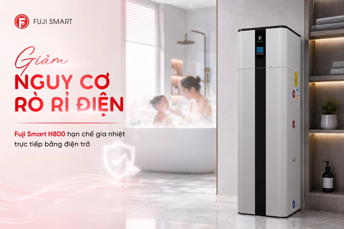 Máy bơm nhiệt heat pump H800 không rò rỉ điện