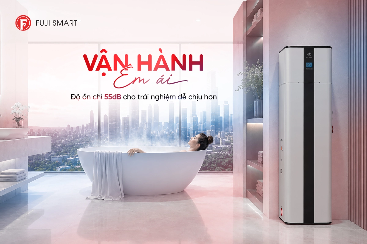 Máy bơm nhiệt heat pump H800 vận hành êm ái