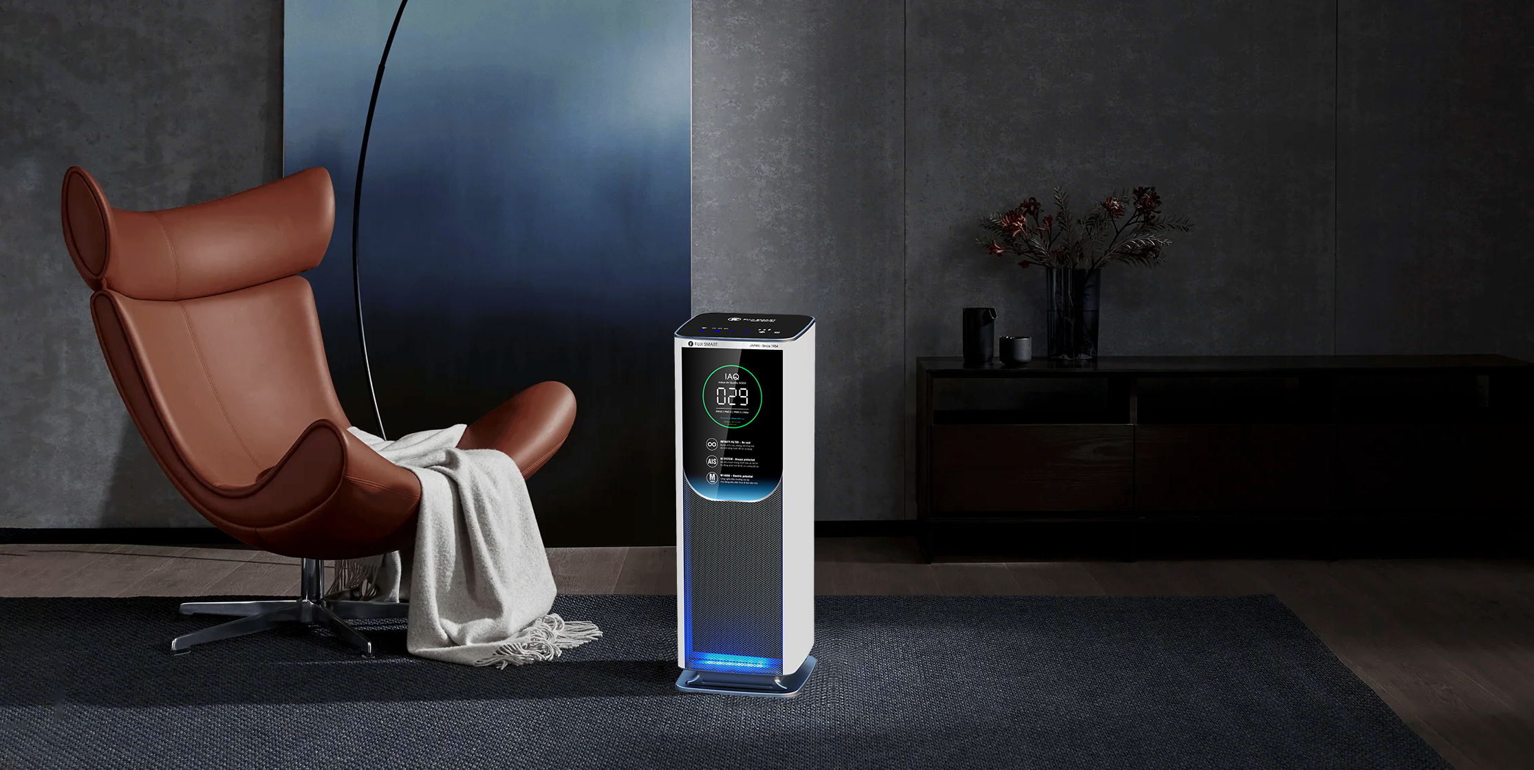 Fuji Smart tower air purifier AX M14000 luxury concept
