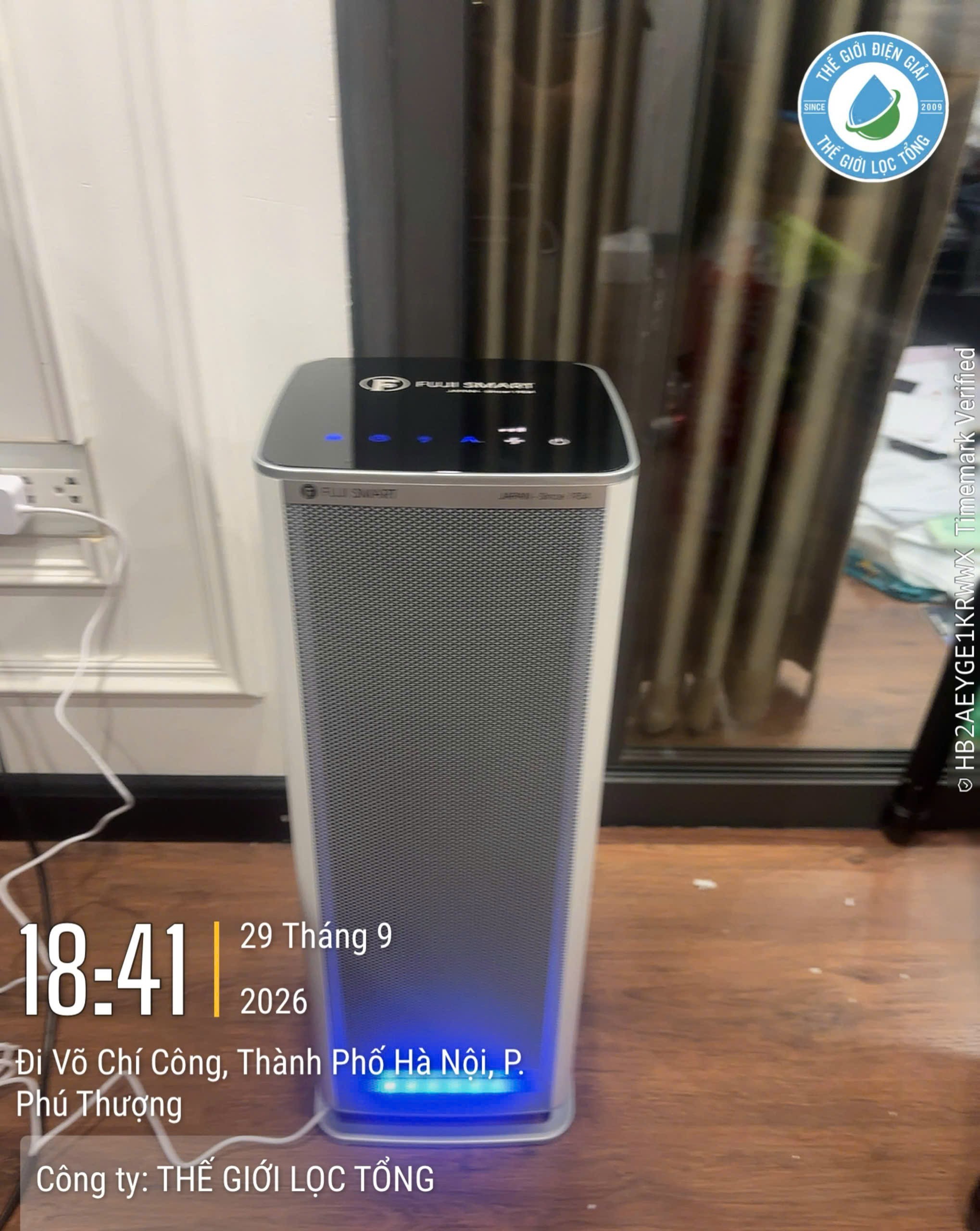Máy lọc khử trùng không khí không thay lõi FUJI SMART AX-M14000 66 Khách hàng sử dụng máy lọc không khí FUJI SMART AX-M14000 tại nhà